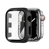 Strap-it® Apple Watch Series 1/2/3 PC hard case met glas (zwart)