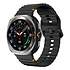 Samsung Galaxy Watch Ultra wave siliconen bandje (zwart)