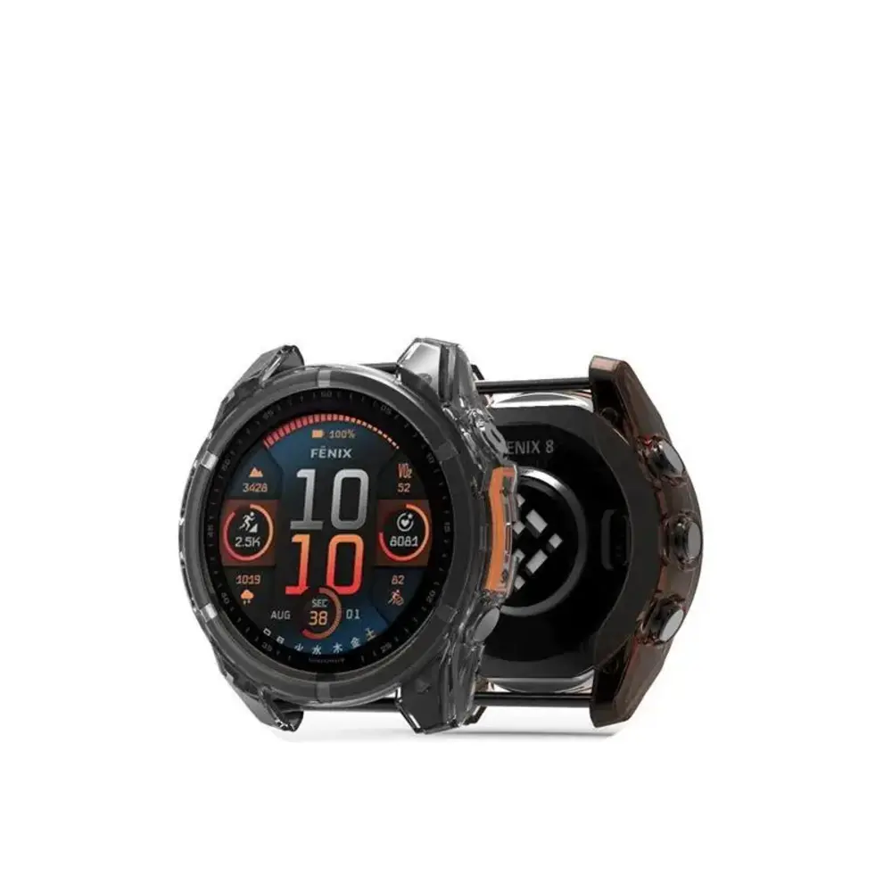 Strap-it® Strap-it Garmin Fenix 8 - 43mm TPU case (transparant)