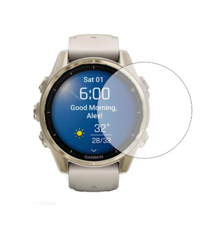 Strap-it® Strap-it Garmin Fenix 8 - 43mm screen protector (glas)