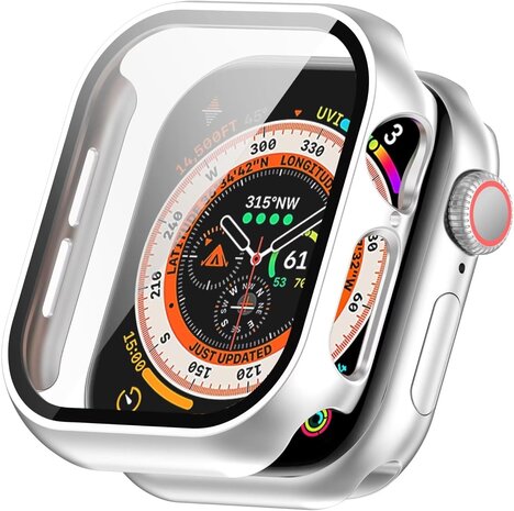 Strap-it® Strap-it Apple Watch 10 hard case met glas (zilver)