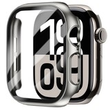 Strap-it® Apple Watch 10 hard case met glas (titanium leisteen)
