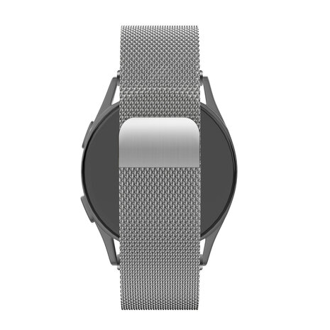 Bandz Bandz Huawei Watch GT 5 - 46mm Milanese loop band (zilver)