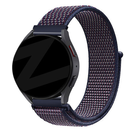 Bandz Bandz Huawei Watch GT 5 - 46mm nylon loop band (indigo)