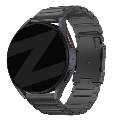 Huawei Watch GT 5 Pro 46mm titanium schakel band zwart Smartwatchbanden