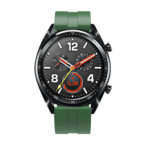 Strap-it® Strap-it Huawei Watch GT 5 - 46mm extreme silicone band (legergroen) Strap-it® Strap-it Huawei Watch GT 5 - 46mm extreme silicone band (legergroen)