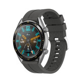 Strap-it® Huawei Watch GT 5 - 46mm extreme silicone band (donkergrijs)
