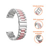 Strap-it® Strap-it Huawei Watch GT 5 - 41mm stalen band zilver/roze Strap-it® Strap-it Huawei Watch GT 5 - 41mm stalen band zilver/roze