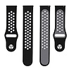Strap-it® Strap-it Huawei Watch GT 5 Pro - 42mm sport band - zwart/grijs Strap-it® Strap-it Huawei Watch GT 5 Pro - 42mm sport band - zwart/grijs