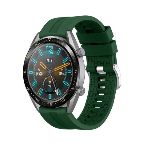 Strap-it® Strap-it Huawei Watch GT 4 - 46mm extreme silicone band (legergroen)