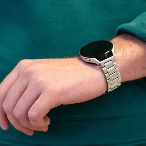 Bandz Bandz Coros Apex 2 stalen band 'Classic' (zilver)