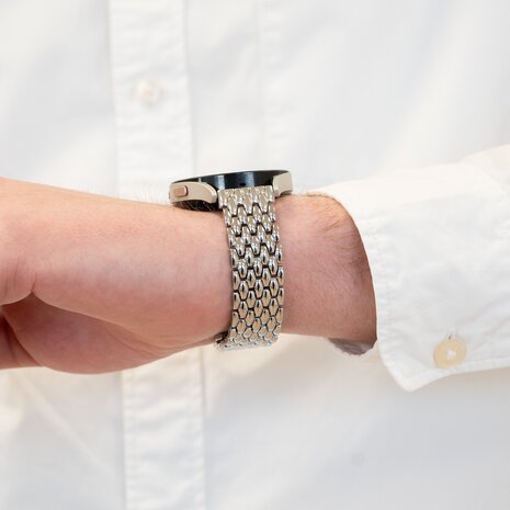 Bandz Bandz Coros Apex 2 stalen band 'Dragon' (zilver) Bandz Bandz Coros Apex 2 stalen band 'Dragon' (zilver)