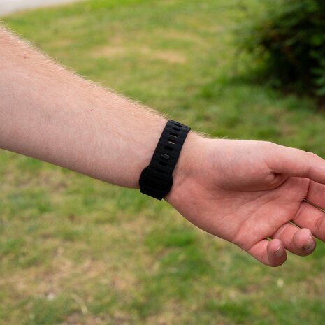 Strap-it® Strap-it Coros Apex 2 outdoor siliconen bandje (zwart)