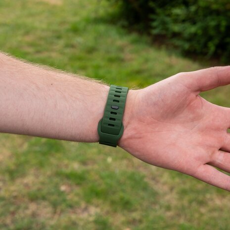 Strap-it® Strap-it Coros Apex 42mm outdoor siliconen bandje (groen)