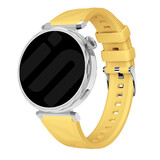 Strap-it® Huawei Watch GT 5 - 41mm premium silicone band (geel)