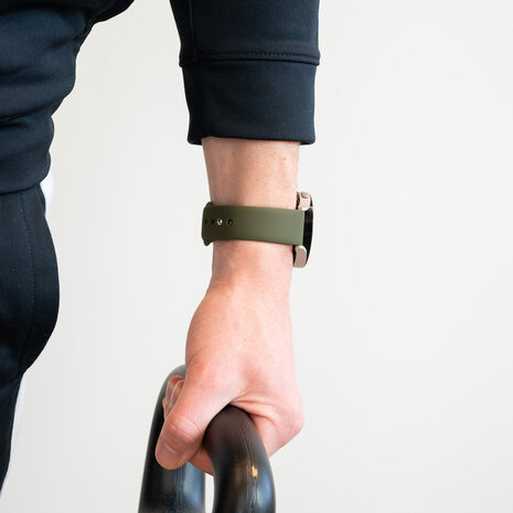 Bandz Bandz Huawei Watch Ultimate sport band 'Deluxe' (olijfgroen) Bandz Bandz Huawei Watch Ultimate sport band 'Deluxe' (olijfgroen)