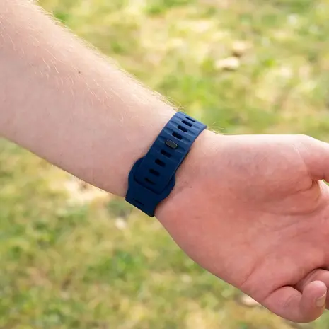Strap-it® Strap-it Coros Pace 3 outdoor siliconen bandje (donkerblauw)