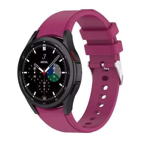 Strap-it® Strap-it Samsung Galaxy Watch 4 Classic 42mm siliconen bandje (rosé rood)