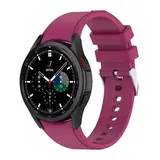 Strap-it® Samsung Galaxy Watch 4 Classic 46mm siliconen bandje (rosé rood)