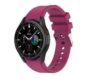 Strap-it® Samsung Galaxy Watch 4 Classic 46mm siliconen bandje (rosé rood)