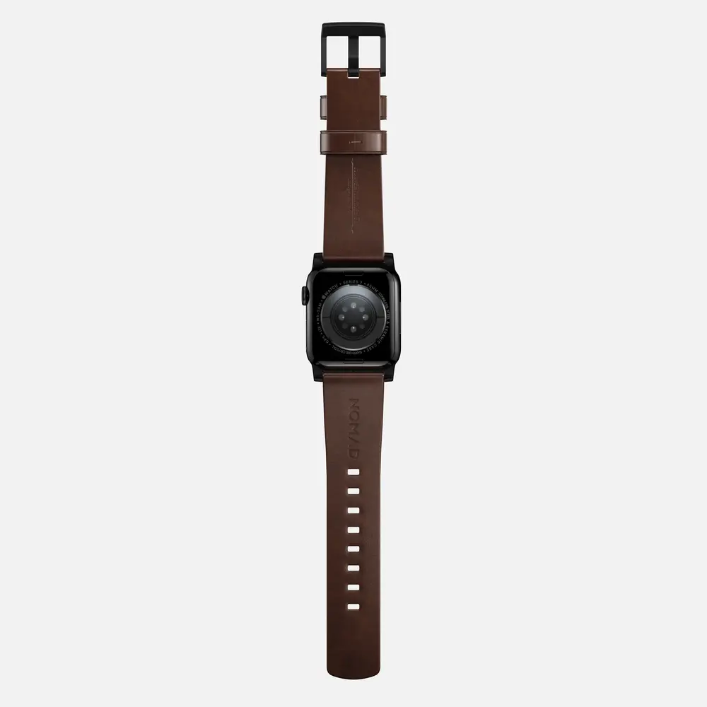 Nomad Nomad Modern Apple Watch leren bandje (bruin/zwart)