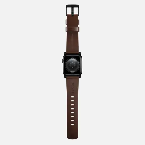 Nomad Nomad Modern Apple Watch leren bandje (bruin/zwart)