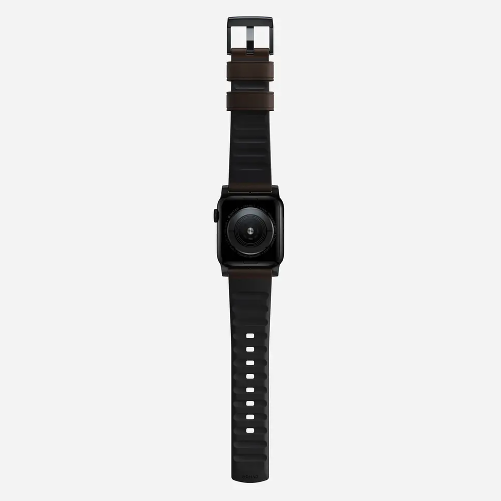 Nomad Nomad Active Pro Apple Watch hybride bandje (bruin/zwart)