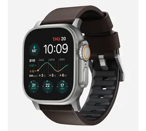 Nomad Nomad Active Pro Apple Watch hybride bandje (bruin/zilver) Nomad Nomad Active Pro Apple Watch hybride bandje (bruin/zilver)