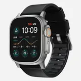 Nomad Nomad Active Pro Apple Watch hybride bandje (zwart/zilver)