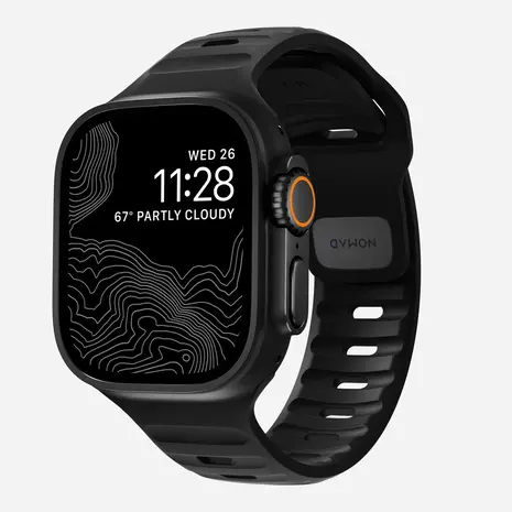 Nomad Nomad Sport Apple Watch siliconen bandje (zwart)