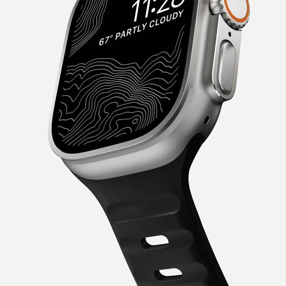 Nomad Nomad Sport Apple Watch siliconen bandje (zwart)