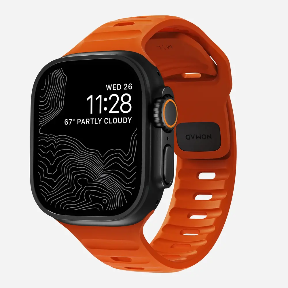 Nomad Nomad Sport Apple Watch siliconen bandje (ultra orange)