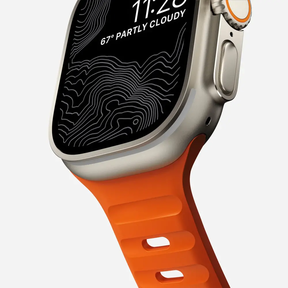 Nomad Nomad Sport Apple Watch siliconen bandje (ultra orange)