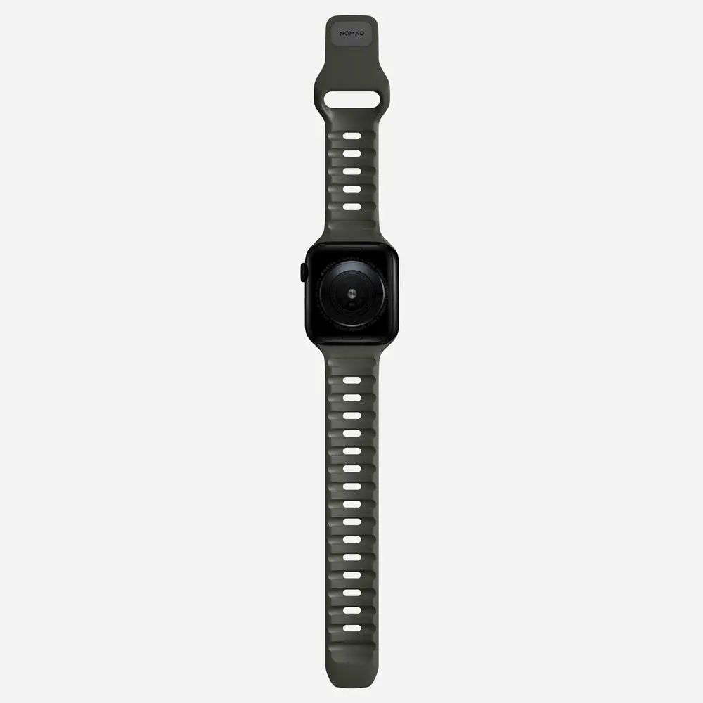 Nomad Nomad Sport Apple Watch siliconen bandje (ash green)