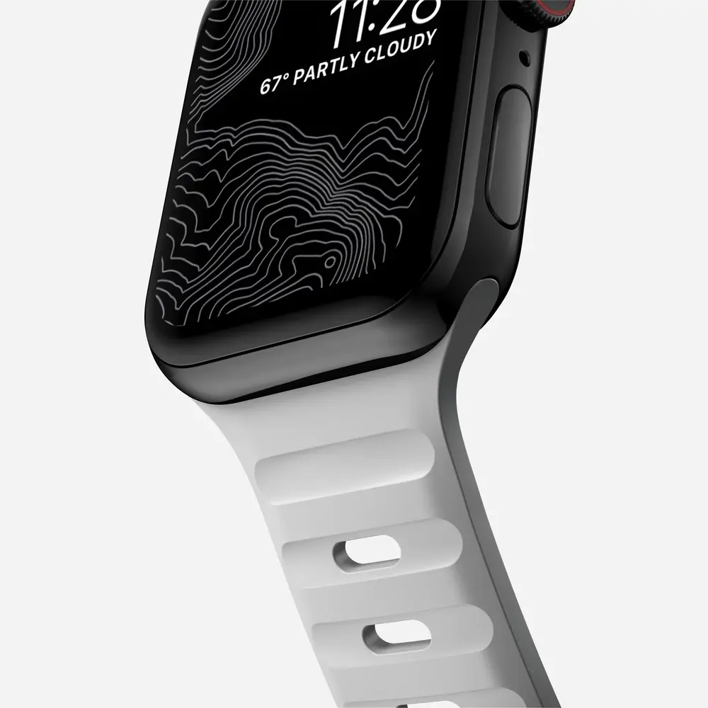 Nomad Nomad Sport Apple Watch siliconen bandje (lunar gray)