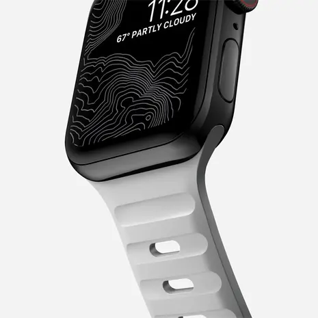 Nomad Nomad Sport Apple Watch siliconen bandje (lunar gray)