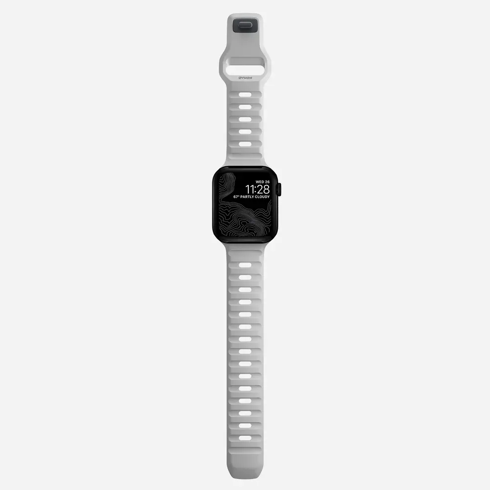 Nomad Nomad Sport Apple Watch siliconen bandje (lunar gray)