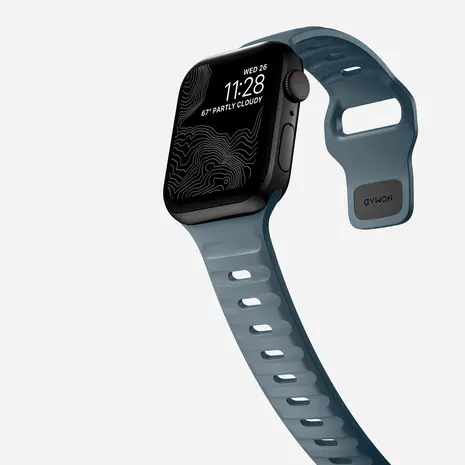 Nomad Nomad Sport Apple Watch siliconen bandje (marine blauw)