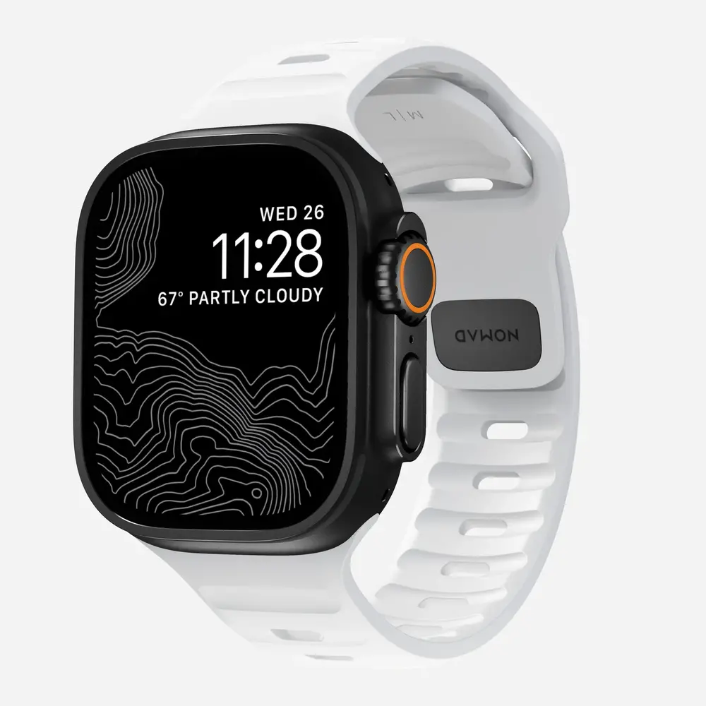 Nomad Nomad Sport Apple Watch siliconen bandje (wit)