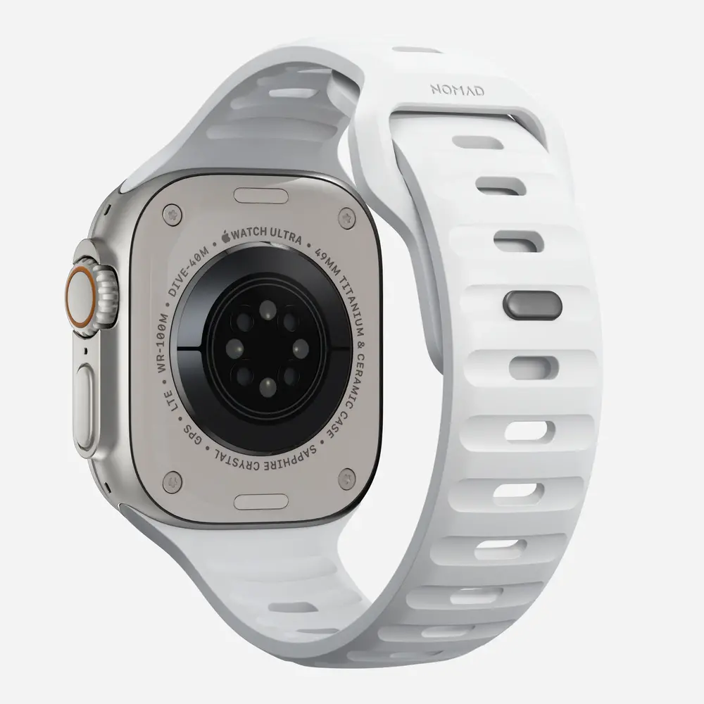 Nomad Nomad Sport Apple Watch siliconen bandje (wit)