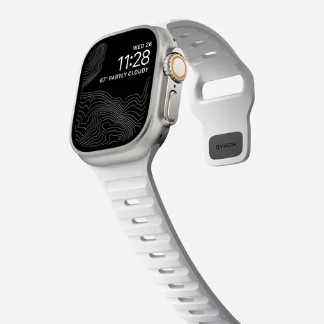 Nomad Nomad Sport Apple Watch siliconen bandje (wit)