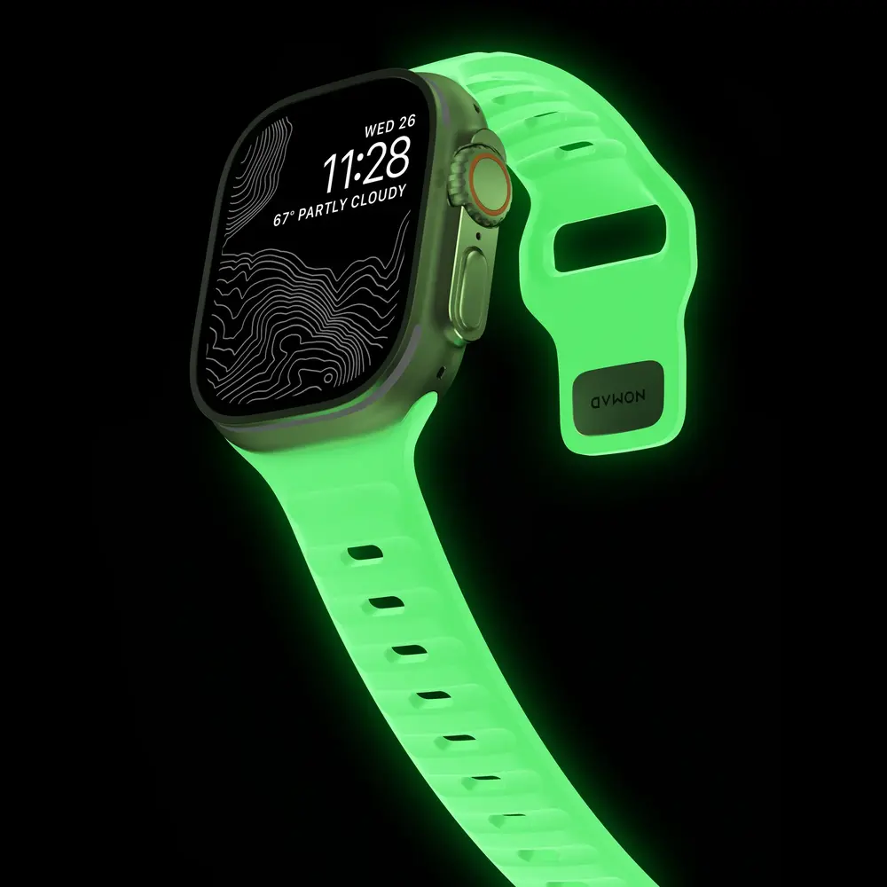 Nomad Nomad Sport Apple Watch siliconen bandje (Glow 2.0)