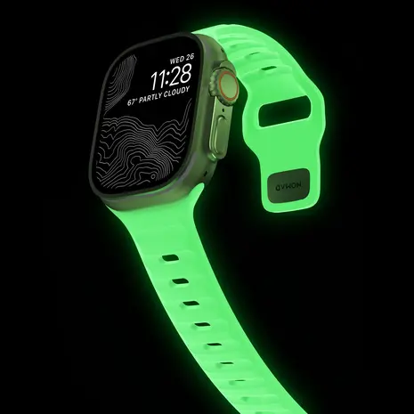 Nomad Nomad Sport Apple Watch siliconen bandje (Glow 2.0)