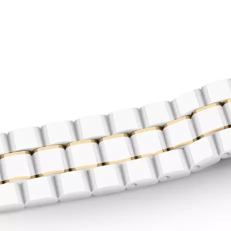 Strap-it® Strap-it Huawei Watch GT 5 Pro - 42mm keramiek bandje (wit/goud) Strap-it® Strap-it Huawei Watch GT 5 Pro - 42mm keramiek bandje (wit/goud)