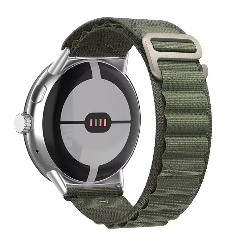 Strap-it® Strap-it Google Pixel Watch 3 - 45mm Alpine bandje (groen)
