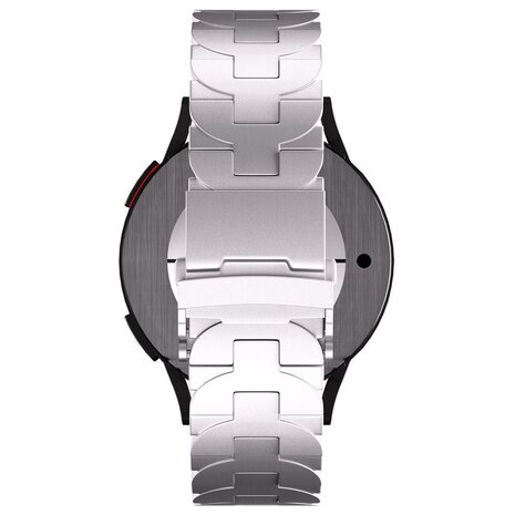 Strap-it® Strap-it Huawei Watch GT 5 Pro - 46mm Butterfly titanium band (zilver)