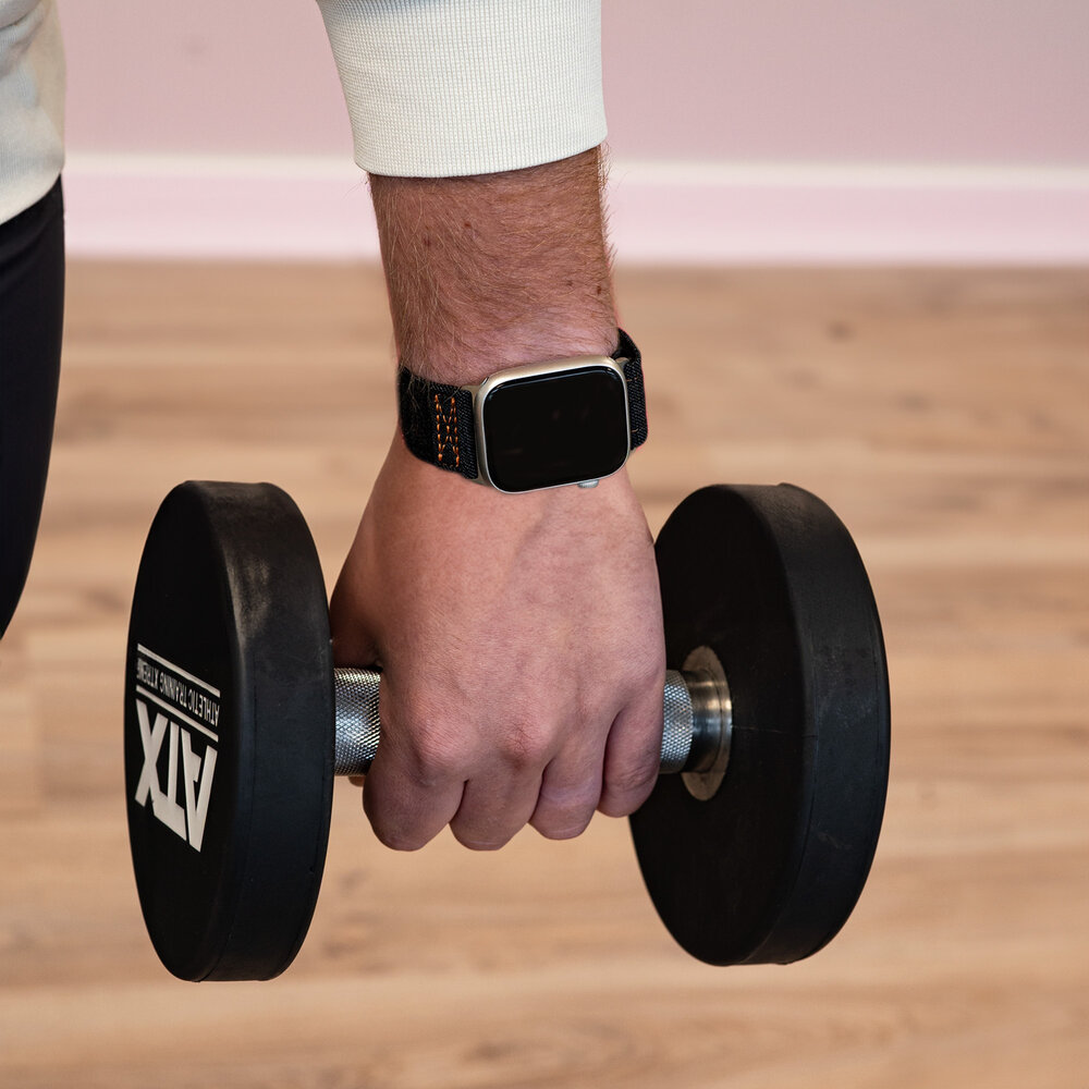 Bandz Bandz Apple Watch Denim band (zwart) Bandz Bandz Apple Watch Denim band (zwart)