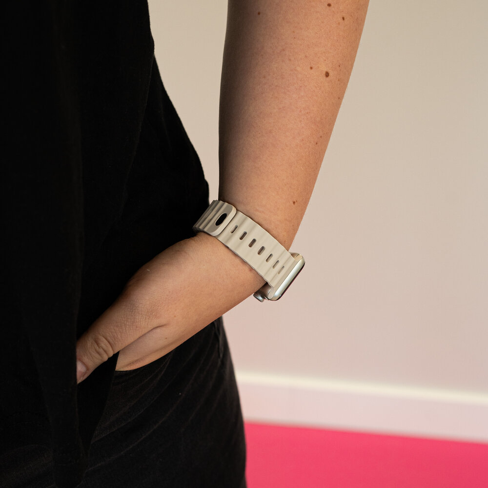 Strap-it® Strap-it Apple Watch Ocean bandje met druksluiting (sterrenlicht)