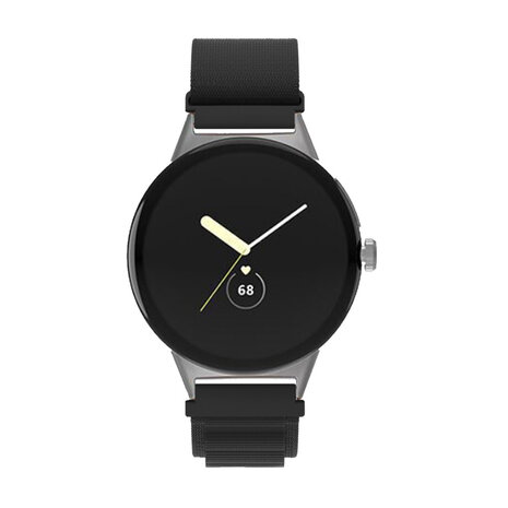 Strap-it® Strap-it Google Pixel Watch 3 - 45mm Alpine bandje (zwart)