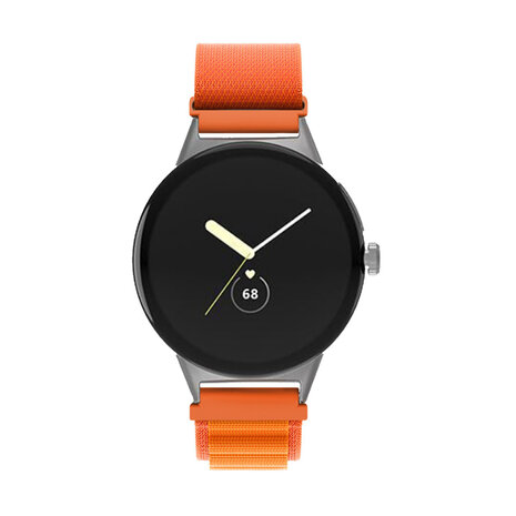 Strap-it® Strap-it Google Pixel Watch 3 - 45mm Alpine bandje (oranje)